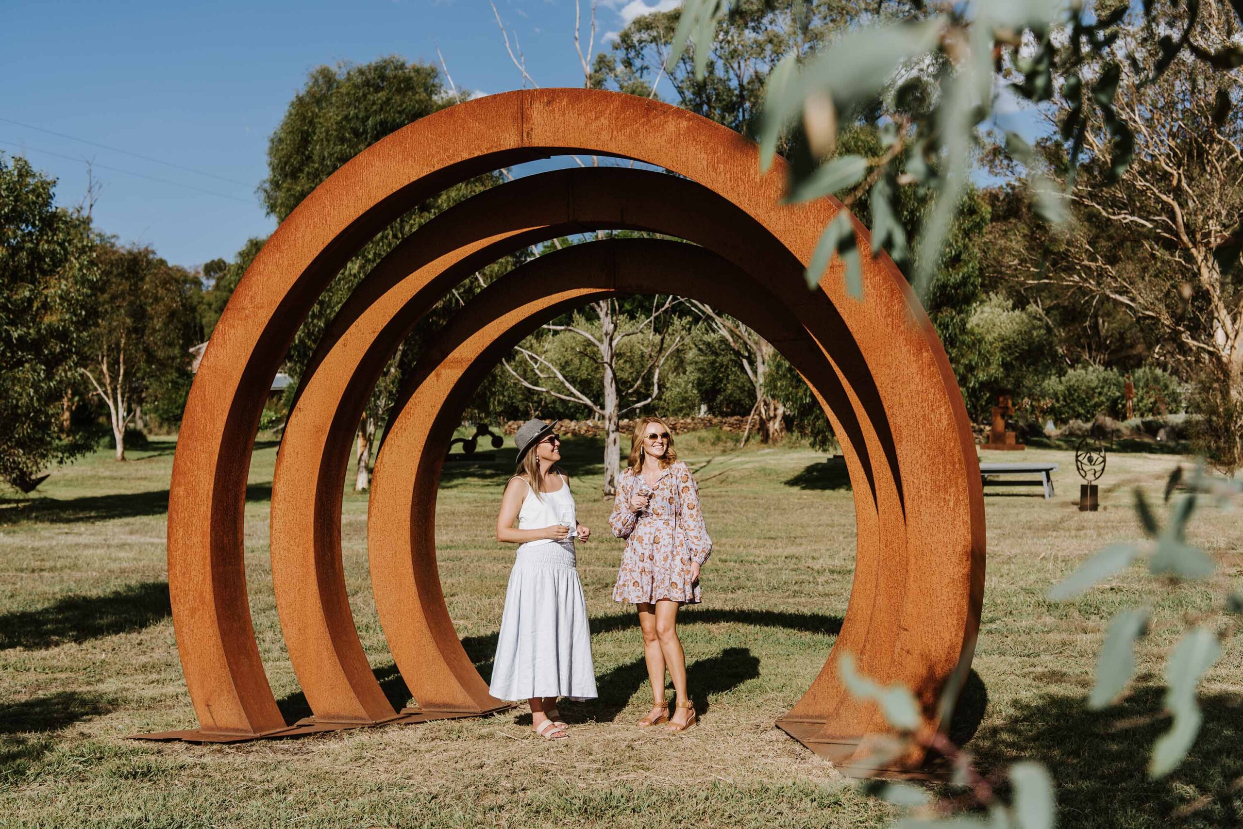 sculptures in the garden wine rosby